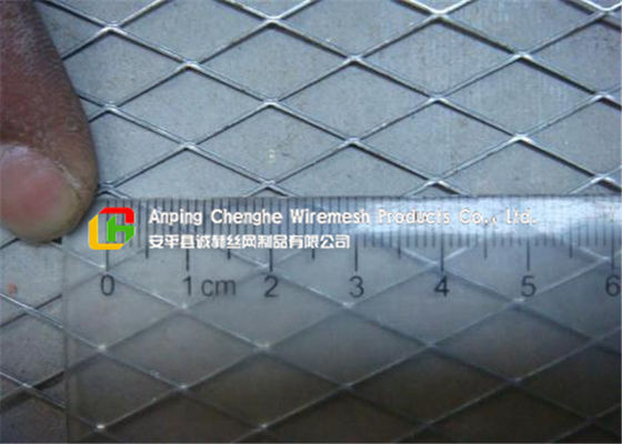 Iron Stainless Steel Expanded Metal Mesh 10cm / 12cm Width For Screening